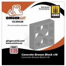 1/35 Concrete Breeze Blocks Version 16 (40pcs)