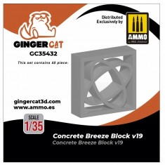 1/35 Concrete Breeze Blocks Version 19 (40pcs)
