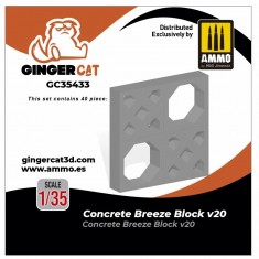 1/35 Concrete Breeze Blocks Version 20 (40pcs)