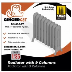 1/35 Radiator with 9 Columns (3pcs)
