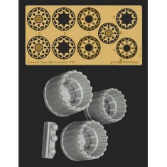 1/32 Colonial Viper Mk.II Main Nozzles for Moebius / Revell kits 