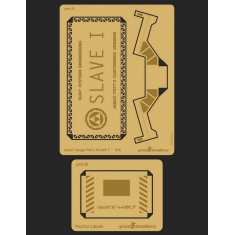 Label "Jango Fett's SLAVE I" Display Placards