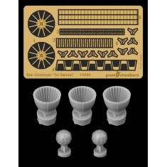 1/5000 Star Destroyer Engine Bells & Shield Generator for Bandai kits