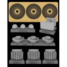 1/32 Colonial Viper Intake & Nozzles TOS for Moebius kit