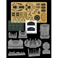 1/350 K'tinga class Battle Cruiser Main Bridge Detail set for Polar Lights [STAR TREK]
