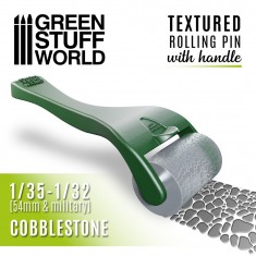 Rolling Pin with Handle - Cobblestone for Modelling Clay