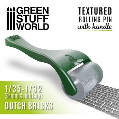 Rolling Pin with Handle - Dutch Bricks for Modelling Clay