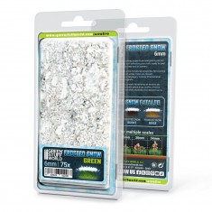 Self-Adhesive Shrubs Tufts - 6mm Frosted Snow - Green for Diorama Scenery (75pcs)
