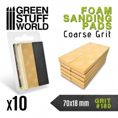 Flexible EVA Foam Sanding Pads 180 Grit (70x18mm)