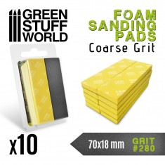 Flexible EVA Foam Sanding Pads 280 Grit (70x18mm)