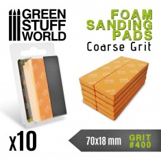 Flexible EVA Foam Sanding Pads 400 Grit (70x18mm)