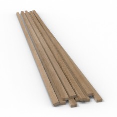 Beechwood Flat Profile - 4x250mm for Model Making