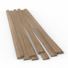 Beechwood Flat Profile - 8x250mm for Model Making