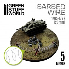 1/65-1/72 Simulated Barbed Wire for Diorama Fences (5m, 0.3mm Thick)