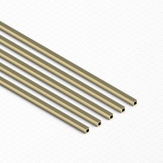 Square Brass Tubes 1.5mm (5pcs)