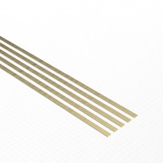 Flat Brass Profile 0.2x2mm (5pcs)