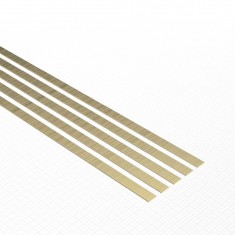 Flat Brass Profile 0.2x3mm (5pcs)