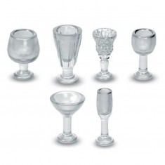 1/48-1/35 Resin Crystal Glasses - Big Cups for Dioramas
