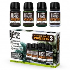 Natural Earth Weathering Pigment Set No. 3 for Models (4x30ml)