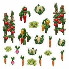 1/48 Resin Vegetable Patch for Dioramas (3D Printed)