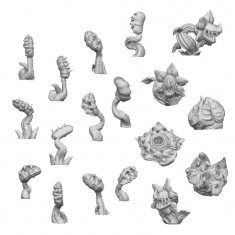 1/48 Resin Carnivorous Plants for Dioramas