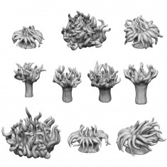 1/48-1/35 Sea Anemones for Dioramas (3D Printed)