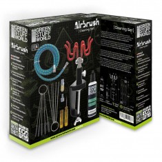 Airbrush Cleaning Kit with Brushes, Cleaning Needle, Cleaner and Hose