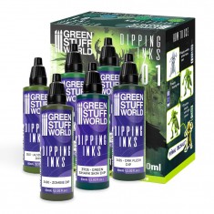 Acrylic Paint Set - Dipping Collection 01 for Miniature Painting (6x60ml)