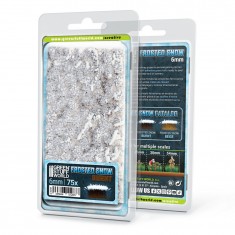Self-Adhesive Shrubs Tufts - 6mm Frosted Snow - Burnt for Diorama Scenery (75pcs)