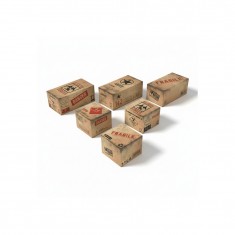 1/48-1/35 Laser-Cut Printed Cardboard Miniature Boxes - Large