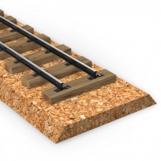 L Cork Roadbed for Model Making