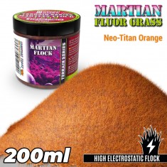 Martian Fluor Grass - Neo-Titan Orange - 200ml for Diorama Scenery