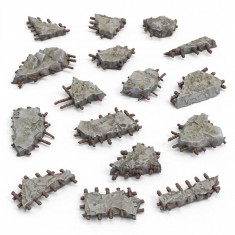 1/48-1/35 Resin Concrete Ruins for Dioramas