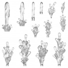 1/48-1/35 Resin Toxic Streams for Dioramas (24pcs)