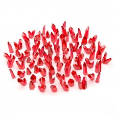Red Resin Crystals - Small for Dioramas and Scenery (80pcs)