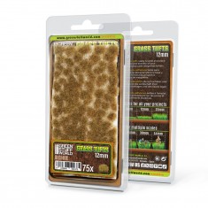Self-Adhesive Static Grass Tufts 12mm - Beige for Diorama Scenery (75pcs)
