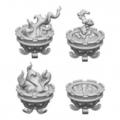 1/48 Resin Braziers (4pcs, 3D Printed)