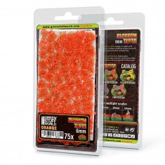 Self-Adhesive Blossom Tufts - 6mm - Orange Flowers for Diorama Scenery (75pcs)
