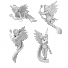 1/48 Resin Cherubs 40K - Cupid Cherubs (4pcs, 3D Printed)