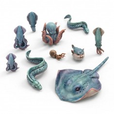 1/48-1/35 Resin Aquatic Creatures for Dioramas