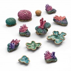 1/48-1/35 Resin Coral Reef Plants for Dioramas (3D Printed)