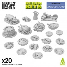 1/48 - 1/35 Banquet Food (20pcs)