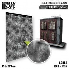 1/48, 1/35 Textured Stained Glass (0.3mm thick, 156x219 mm)