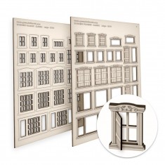 Classic Miniature Windows - Large for Diorama Buildings