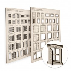Classic Miniature Windows - Small for Diorama Buildings