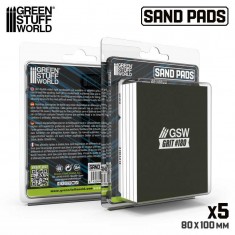 Rigid Sanding Pads #180 grit (100x80mm, 5mm thick, 5pcs)