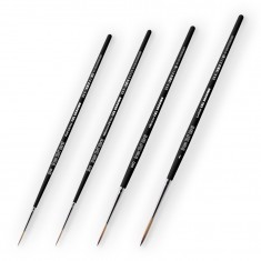 Synthetic Cel Shading Brushes for Miniature Painting (4pcs)