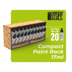 Vertical Paint Rack Organizer (Capacity: 20x 17ml bottles)