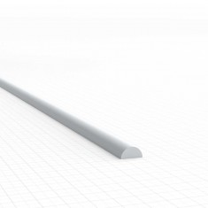 ABS Plasticard - Profile Semicircle 2.5mm for Model Making (10pcs, 250mm Long)