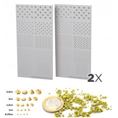 Silicone Molds - RIVETs (2 molds with 4 rivets in 5 different sizes)